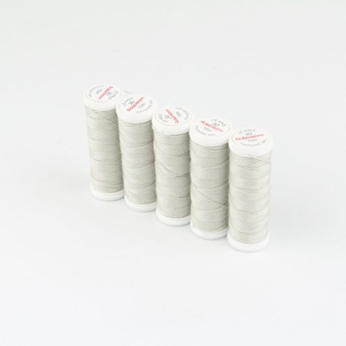 Ackermann® Jeans Nähgarn-Pack, 5X 70m, Stärke 30, Farbnummer: 8097, Farbe: Hellgrau