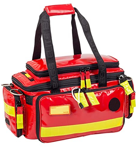 ELITE BAGS - Extreme Plane Notfalltasche | rot | inkl. Modultaschen | Rucksacktragesystem