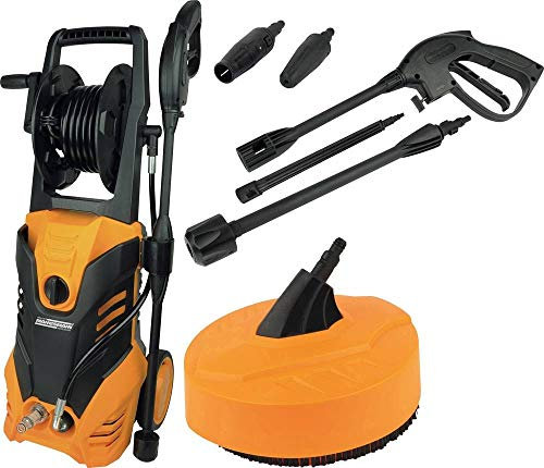 Brüder Mannesmann Werkzeuge M22320 Hochdruckreiniger mit Schlauchtrommel, 2000 W, 240 V