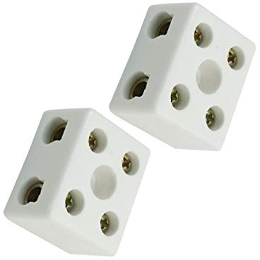 Aexit 5 A Isolierung Anschluss Porzellan Keramik Terminal Block 2 W5H 2
