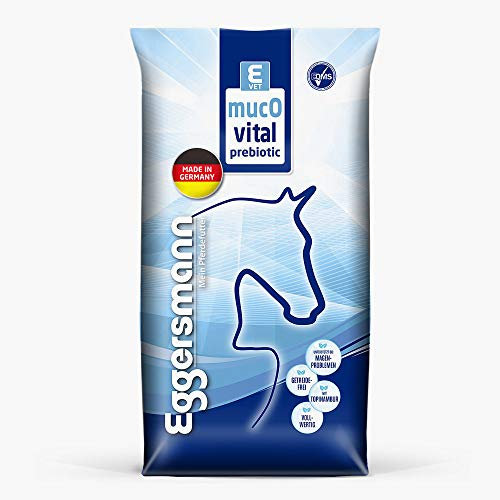 Eggersmann Mein Pferdefutter E-Vet mucOvital prebiotic getreidefrei 20 kg - Prebiotisches Müsli für magenempfindliche Pferde - Unterstüzt die Verdauung & Darmflora - Getreidefreies Ergänzungsfutter