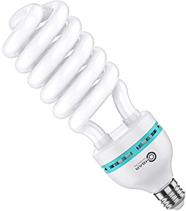 OMBAR 135W Bombilla de Luz para Iluminación de Estudio Fotográfico, temperatura de color 5500K Luz Diurna y Natural Ahorro de Energía con más de 10,000 horas de vida util para Fotografía, Vídeo