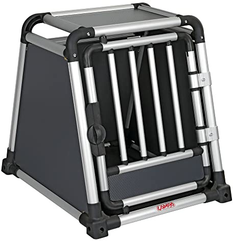 LAMPA 60501 Transportbox Tiertransportbox Kofferraum 60cm 50cm 55cm Aluminium Stoff