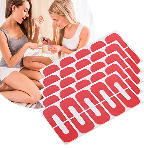 Látex Líquido para Uñas Peel Off,ANGGREK 50 Piezas Peel Off Nail Tapes Barrera de Piel Adhesivo a Prueba de Derrames Nail Art Protector Cover