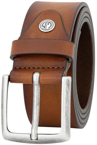 LINDENMANN Leder-Gürtel Herren 40 mm Vollrind cognac