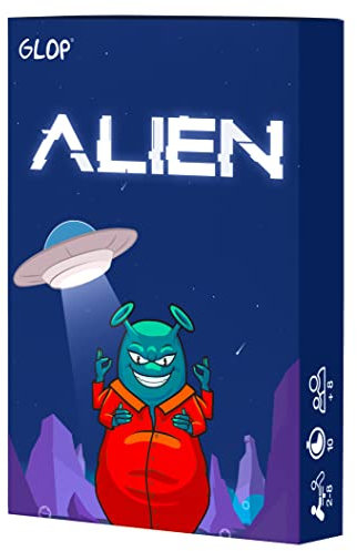 Glop Alien, Juegos Mesa para Adultos y Niños, Juego de Cartas Educativo y Divertido para la Familia, Regalo para Todas Las Edades, Diversión en Reuniones, Fiesta y Noche de Juego, para Niños, Niñas