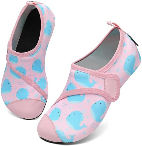 SAGUARO Scarpette Scoglio Ragazzi Ragazze Scarpe da Immersione Antiscivolo Leggere Scarpe da Sport Acquatici Bambino per Mare Piscina, Touch X, Rosa Confetto, 32/33 EU