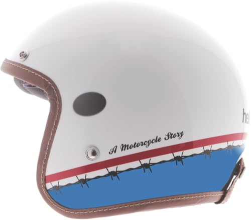 Helstons Evasion Carbon Jethelm, weiß/rot/blau, XL (61/62)
