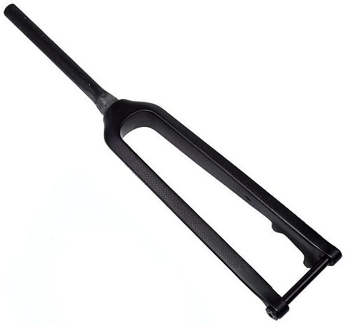 LHHL Forcelle Rigide Mountain Bike Fibra di Carbonio 26/27,5/29 MTB Forcella Anteriore Tubo Conico 1-1/8 Freno A Disco Perno Passante 15x100mm Forcelle Bicicletta (Color : Black-Matte, Size : 29)