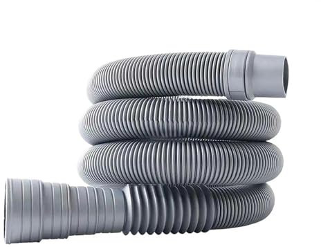Ablaufschlauch für Waschmaschine, Ablaufschlauch für Geschirrspüler, Verlängerung, gewellter Waschmaschinenschlauch, 1,5 m
