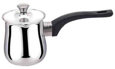 LOVIVER Turkish Coffee Pot Pot Coffee Maker with Handle for Induction Cooktops Tea Brew Pot Milk Warmer for Office Restaurant, 1080ml