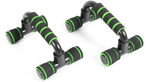 Parallettes Klein Liegestützgriffe Handstandgriffe Handstand leicht Handlich Zerlegbar leicht klein und handlich steckbar schwarz/grün 9010079
