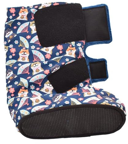Amagogo Gips Warm Cover Bein Fußwärmer Schutz verdickt Kaltes Wetter verstellbaren Riemen Schutz schützen Boot Cast Schuh, L