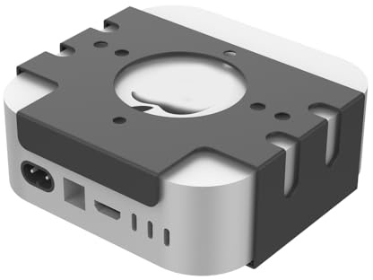 Generisch Untertischhalterung für Mac mini M4 Chip/M4 Pro Chip 2024,Desktop Computer Under Desk Stand Holder Zubehör,Monitor-Display-Rack-Halterung, schnelle Demontage und einfache Installation