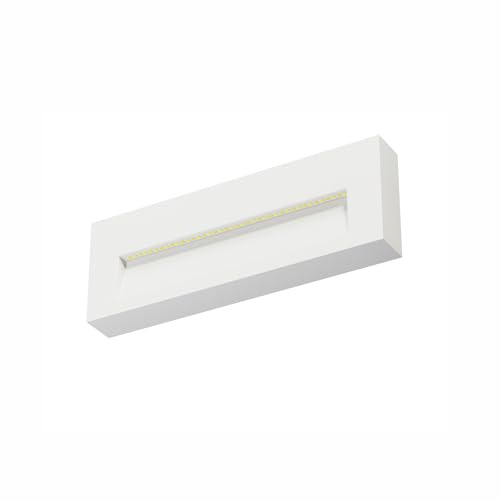 BENEITO FAURE Faretto Led segnapasso da parete a superficie Tween - 5W, Switch CCT, Illuminazione Interni ed Esterni​, corridoi o passaggi (Bianco)
