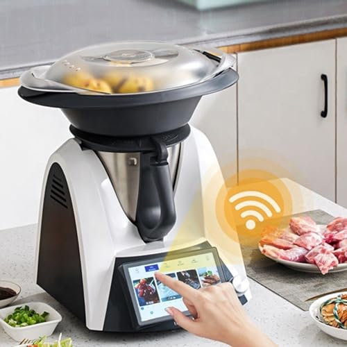Robot de cuisine intelligent avec application Bluetooth, écran TFT 7, 35-11000 tr/min, plage de température uniforme à 360° 37-160 ℃ pour sauté, ragoût, cuisine, restaurant