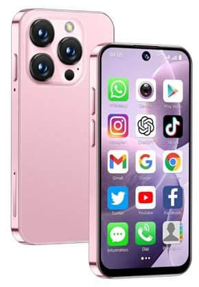 JoyZap Mini Smartphone sans Verrouillage 2GB+16GB, écran 3,88, Batterie 900mAh, Corps Mince, caméra 5MP. Un Excellent Cadeau pour Les Enfants (Rose)