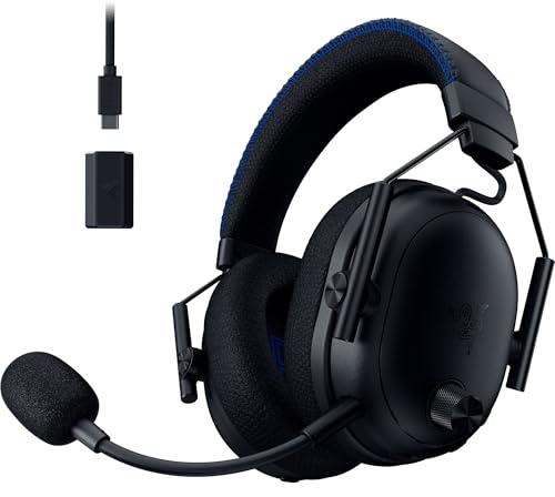 Razer BlackShark V3 Pro Casque de Jeu sans Fil ANC pour PS5 : Microphone Complet, Pilote 50 mm, 2,4 GHz, Bluetooth, 3,5 mm, Compatible avec PC, Mac, Nintendo Switch