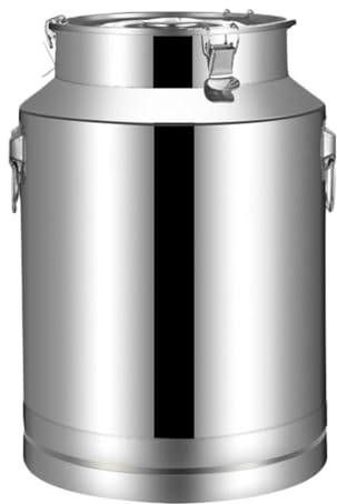 Robusto Jarra Leche Jarra De Acero Inoxidable para Leche, Jarra Hermética para Almacenamiento, Balde para Vino, Barril para Aceite, Bote para Té Jarra Leche De Transporte(35l)
