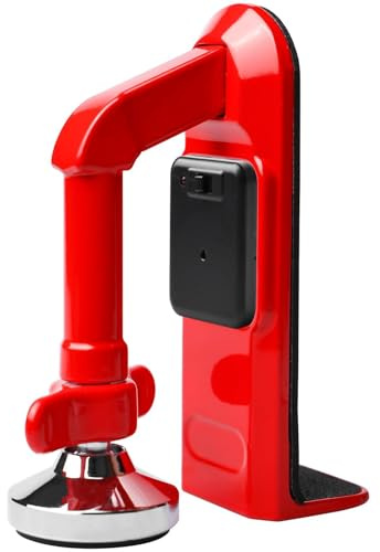 Türstopper Alarm, Door Jammer, Tragbare Türverriegelung Einbruchschutz Sicherheitsgerät für Zuhause, Hotel Reisen und persönlichen Schutz Einstellbares Türstopper mit Alarm 80db (Rot)