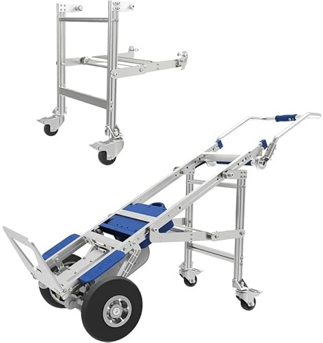 550LBS Electric Stair Climbing Hand Truck Dolly with Auto-Edge Brakes and Ground Support Device (ZW7250GC Bundle)