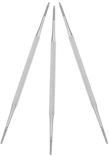 SEWACC Lot de 3 Cure-ongles en Acier Inoxydable, Cuillère à Repousser les Cuticules, Grattoir à Cuticules pour Ongles, Outil Professionnel de Pédicure, Kit Nettoyage Ongles, Usage Maison