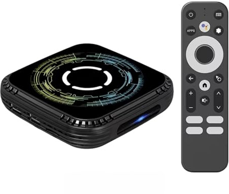 Android 14 TV Box with Allwinner H728 Octa-Core Cortex-A55, 4GB RAM 32GB/64GB ROM, Dual Band WiFi 6, 8K & 4K HDR Support, Gigabit Ethernet, Bluetooth 5.0 Smart Streaming Media Player (4GB 64GB)