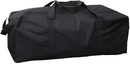 QYMDRION Camping-Aufbewahrungstasche, Zeltaufbewahrungstasche, 100 x 40 x 34 cm, 600D Oxford, bietet Platz zur Aufbewahrung von Zeltstangen, Angelruten und Zeltheringen, Schwarz, 1 Stück