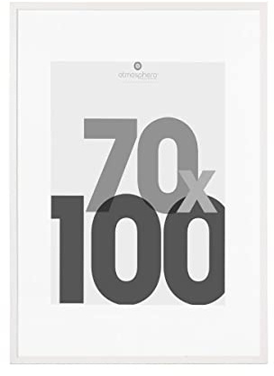 Atmosphera - Fotorahmen Eva - Holz - weiß - 70x100 cm - Weiß