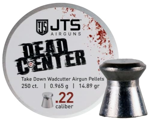 JTS Airguns Dead Center Precision .22 Cal, 14.89 Grain, Wadcutter, 250ct