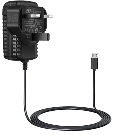 Security-01 AC to DC 5V 2A Power Supply Adaptor, Plug Micro USB (Not USB C)