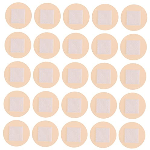 KOMBIUDA Waterproof Round Finger Knuckle Bandages 22mm, 100pcs Breathable Adhesive Dressings for Fingertip Injury Protection and Longtime Wear in Sports and Daily Use