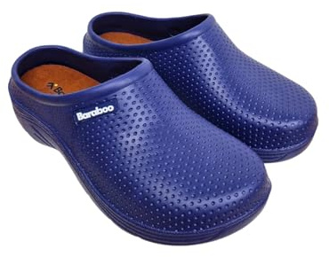 Ladies Garden Clogs Slip On WP Wide Fit Comfort Shoes Removable Insole Farm Nurse Camping Summer (Navy, UK Footwear Size System, Adult, Women, Numeric, Medium, 7)