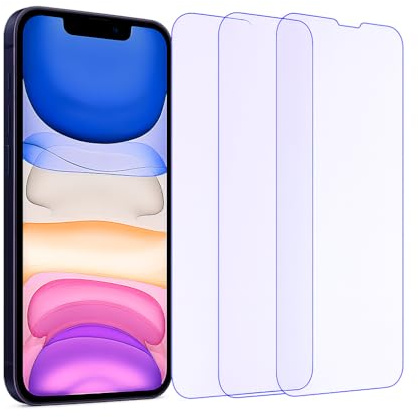 Generico Pellicola Protettiva Anti Luce Blu HD per iPhone 13 [3 Pezzi] | Anti-Affaticamento Visivo, Ultra Trasparente, Auto-Rigenerante, Anti-Bolle | Kit Montaggio Incluso | Protezione Smartphone