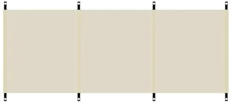 Paravento da spiaggia Parabrezza da campeggio pieghevole portatile in tessuto Oxford 210D for esterni, schermo for la privacy, spiaggia e giardino(White) no pole)