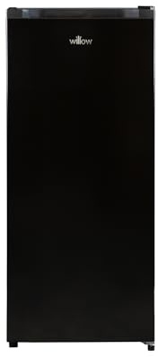 Willow W145TFB 145L 55cm Freestanding Tall Freezer with 4* Freezer Rating, Adjustable Thermostat - Black