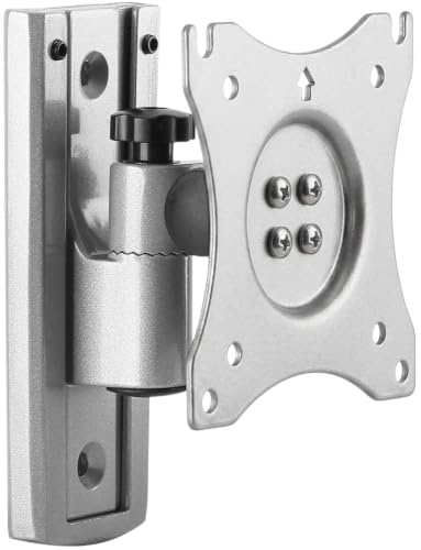 RICOO S3111 Support Mural Écran PC TV 13 17 19 22 24 27 28 32 34 Pouces VESA 75x75 100x100 Orientable Inclinable Rotatif Universel Fixation Murale TV