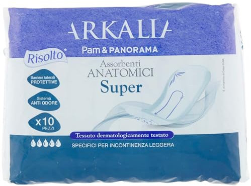 Arkalia Assorbenti Incontinenza Leggera Super 10 Pezzi, 10pz