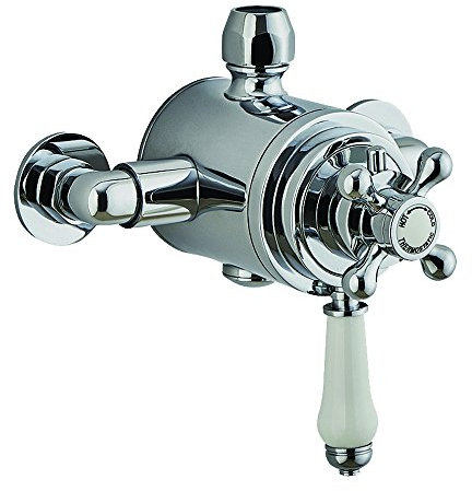 Mark Vitow TMV6 Victorian Exposed Thermostatic Shower Mixer, Silver, 13.5 cm*23.5 cm*8.5 cm