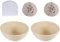 Lot de 2 corbeilles à pain rondes | Corbeille à pain en rotin naturel | Bol à pain professionnel | Bol de cuisson cadeau – 22 cm x 8 cm