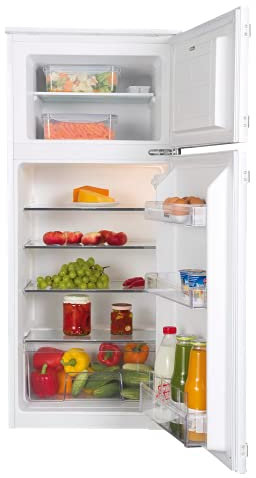 Amica EDTS 372 900 Einbau-Kühl-Gefrierkombination/Doppeltürer (Gefrierfach oben) / 122er Nische/Schlepptür-Technik