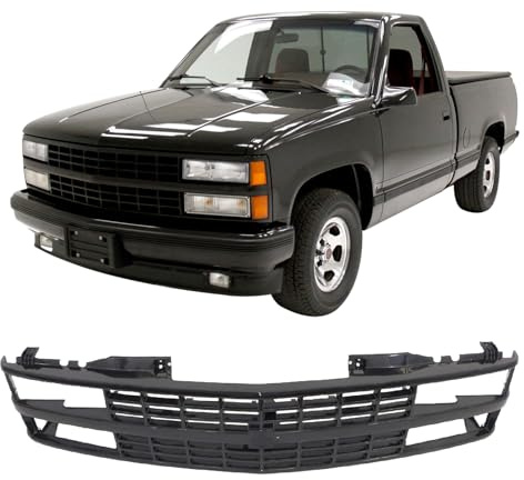 Perfit Liner Front Black Grille Grill Compatible with 1988-1993 Chevrolet C10 C/K 1500 2500 3500 Pickup Truck Blazer SUV Fits Early Design GM1200228 15615108