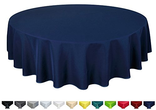 Home Direct Quality Round Fabric Tablecloth Table Cover 140cm 55 Navy