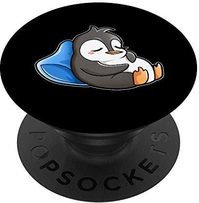 PopSockets Pinguine Mein Offizielles Schlafshirt Süß Schlafen Pinguin PopSockets mit austauschbarem PopGrip