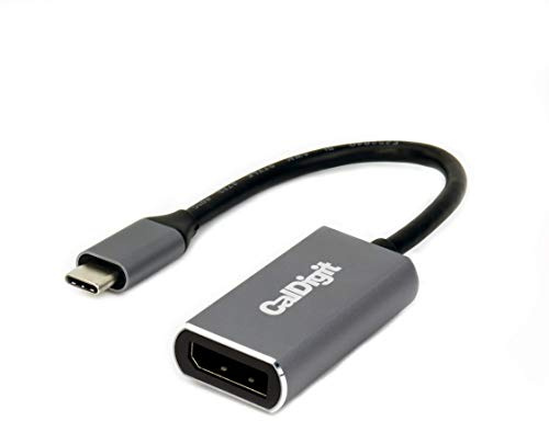 CalDigit USB-C Video Adapter - Kompatibel mit Thunderbolt 3/4 / USB 3.1 / USB4 für Apple MacBook Air, 2016+ MacBook Pro (USB-C auf DisplayPort 1.4)