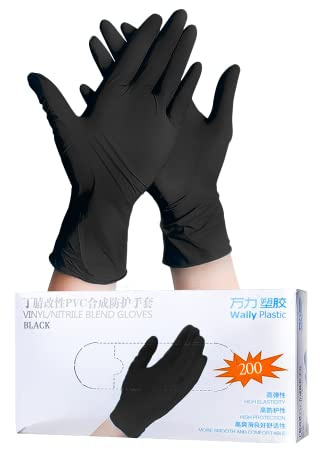 MAGIC SELECT 200 Guanti usa e getta in scatola, per la pulizia della casa, della cucina, dei ristoranti, manuali, comodo e antiscivolo, impermeabile, materiale sicuro, ampi applicazioni