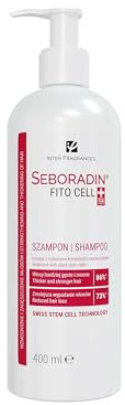 Seboradin Fito Cell Shampoo gegen Haarausfall, Haarwachstum, 400 ml | Haarpflege Haarshampoo für Frau und Mann, starkes dickes Haar, PhytoCellTec Stammzellen, Biotin