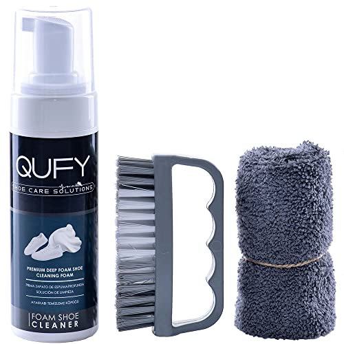 QUFY Wildleder-Schuhreiniger-Set, Sneaker, Stoff, Leder und Nubuk (Premium 3-in-1)