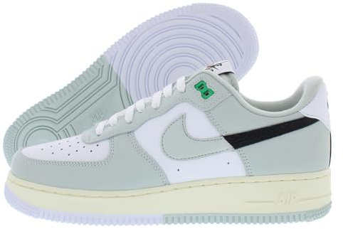 Nike Air Force 1 '07' - Camiseta baja unisex para adulto, Plateado Claro/Negro, 45 EU