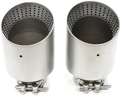 Endrohrschalldämpfer Für VW Für GTI Für MK7 Für Golf 7 1 Stück Mattierter Edelstahl Auto-Auspuffrohr-Systemrohr Universaldüse 60 Mm 63 Mm Schalldämpferspitze Auspuffendrohr (Size : ID57MM OD101MM)